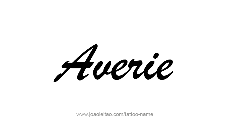 Tattoo Design Name Averie 