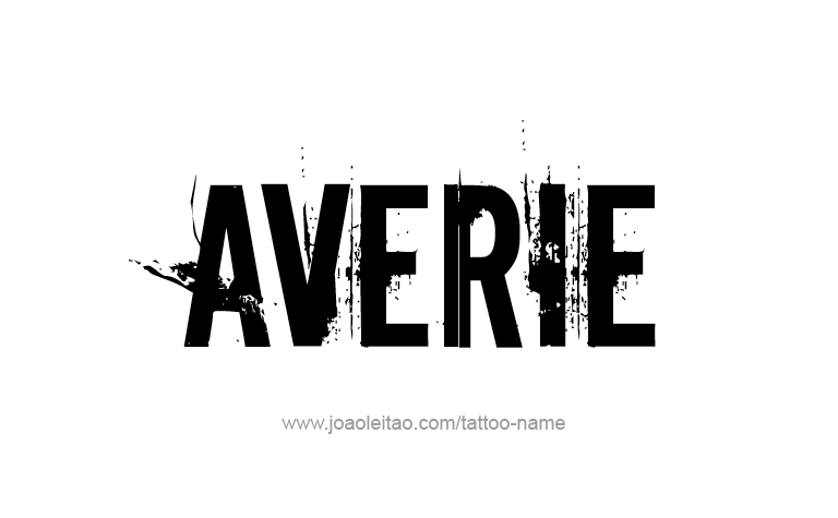 Tattoo Design Name Averie 