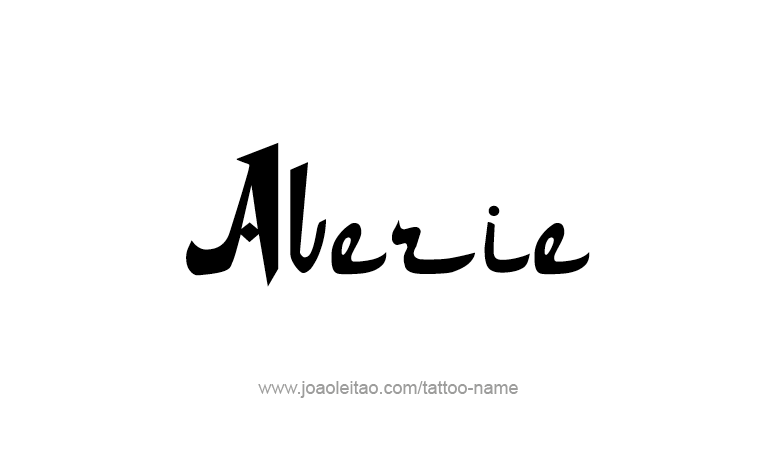 Tattoo Design Name Averie 