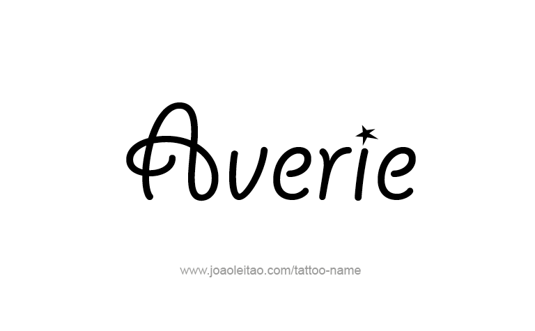 Tattoo Design Name Averie 