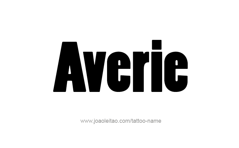 Tattoo Design Name Averie 