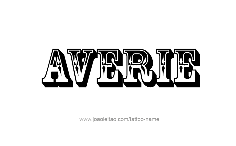 Tattoo Design Name Averie 