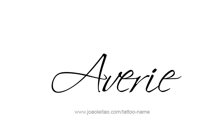 Tattoo Design Name Averie 