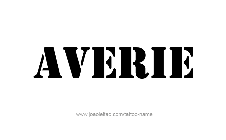 Tattoo Design Name Averie 