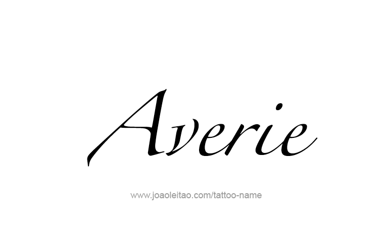 Tattoo Design Name Averie 