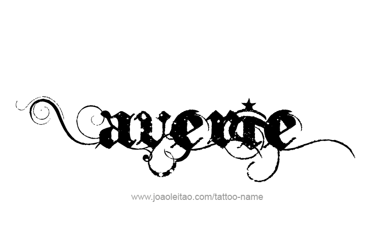 Tattoo Design Name Averie 