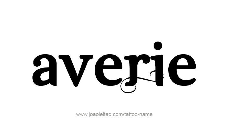 Tattoo Design Name Averie 