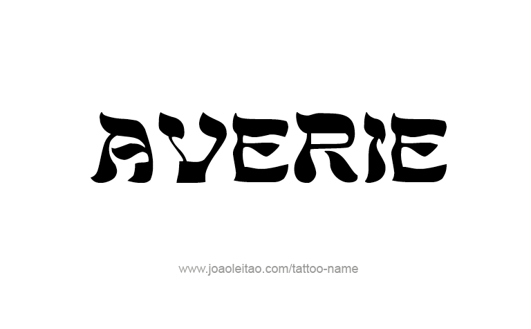 Tattoo Design Name Averie 