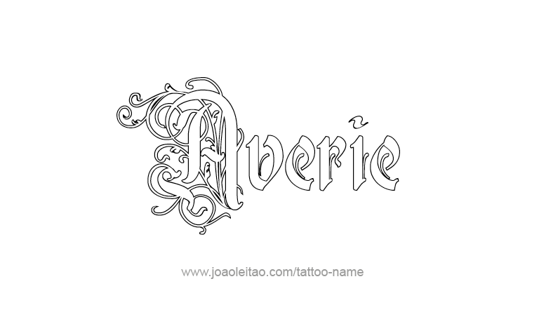 Tattoo Design Name Averie 