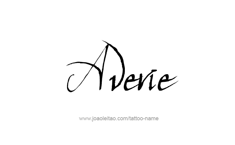 Tattoo Design Name Averie 