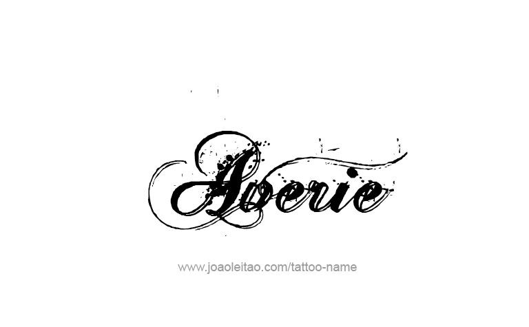 Tattoo Design Name Averie 