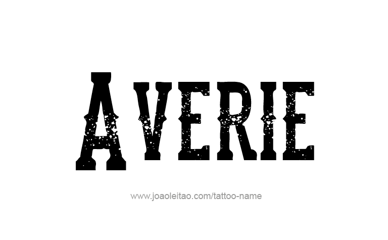 Tattoo Design Name Averie 