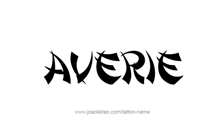 Tattoo Design Name Averie 