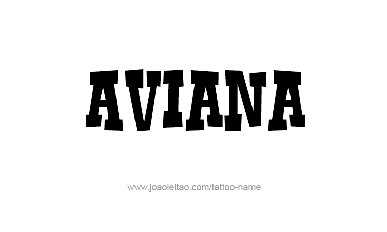 Tattoo Design Name Aviana 