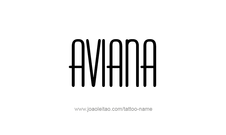 Tattoo Design Name Aviana 