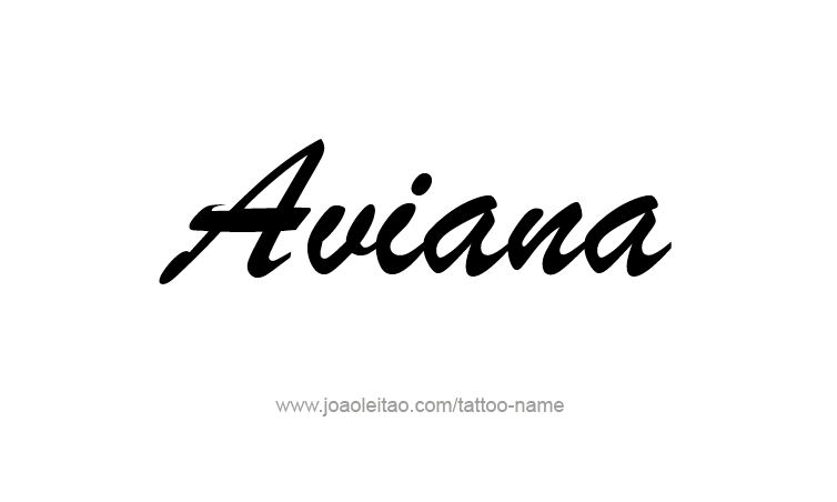 Tattoo Design Name Aviana 