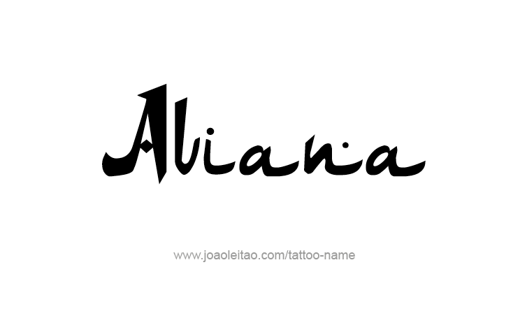 Tattoo Design Name Aviana 