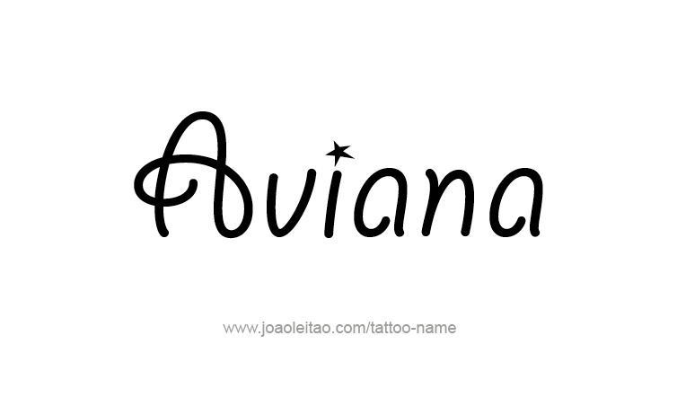 Tattoo Design Name Aviana 