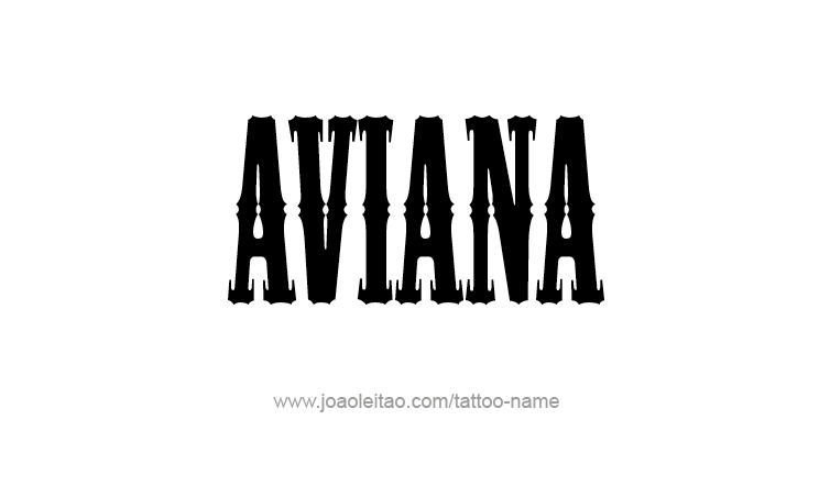 Tattoo Design Name Aviana 