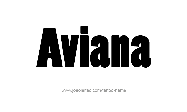 Tattoo Design Name Aviana 