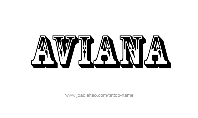 Tattoo Design Name Aviana 