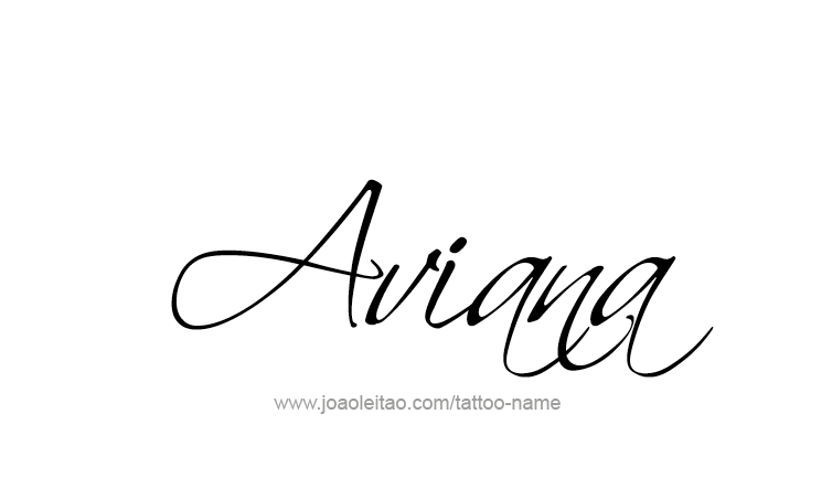 Tattoo Design Name Aviana 