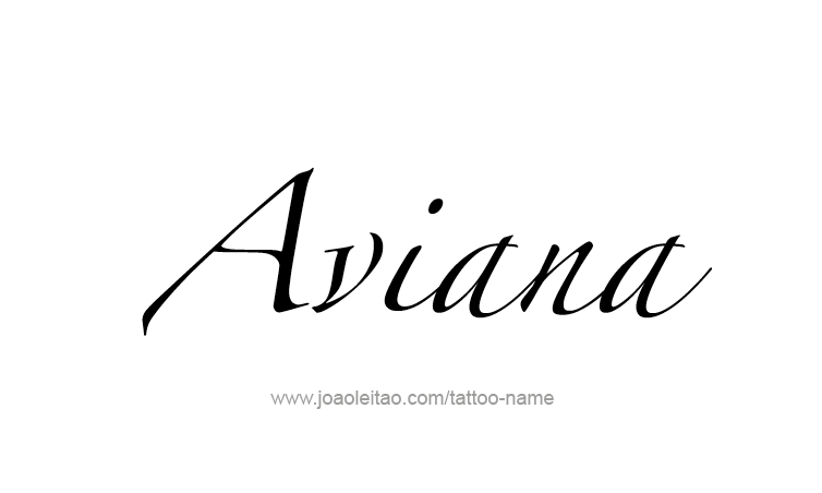 Tattoo Design Name Aviana 