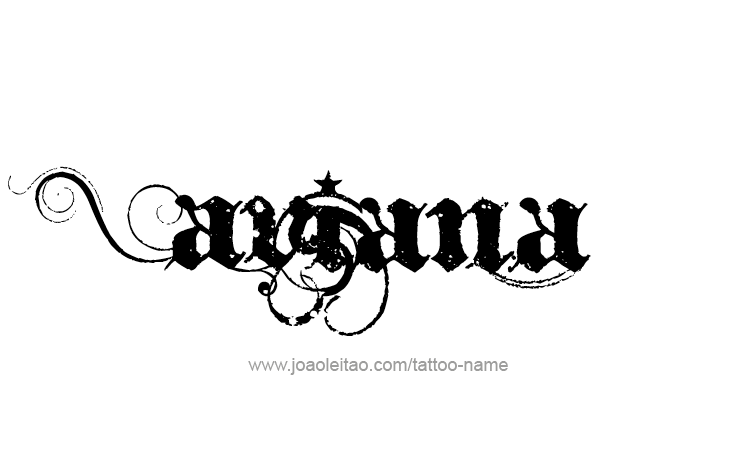 Tattoo Design Name Aviana 