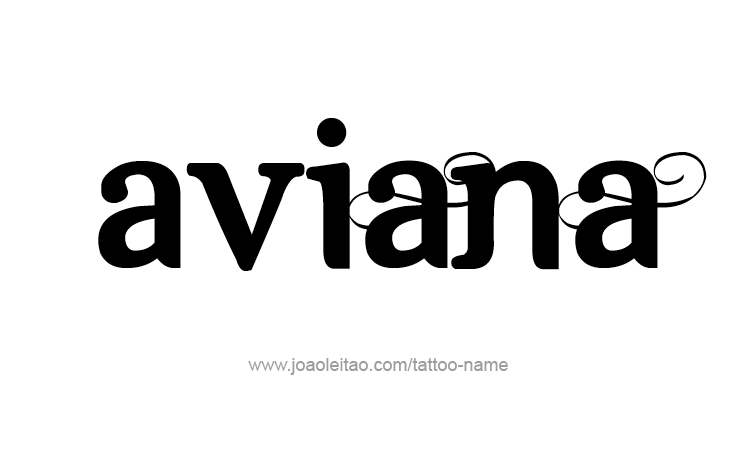 Tattoo Design Name Aviana 