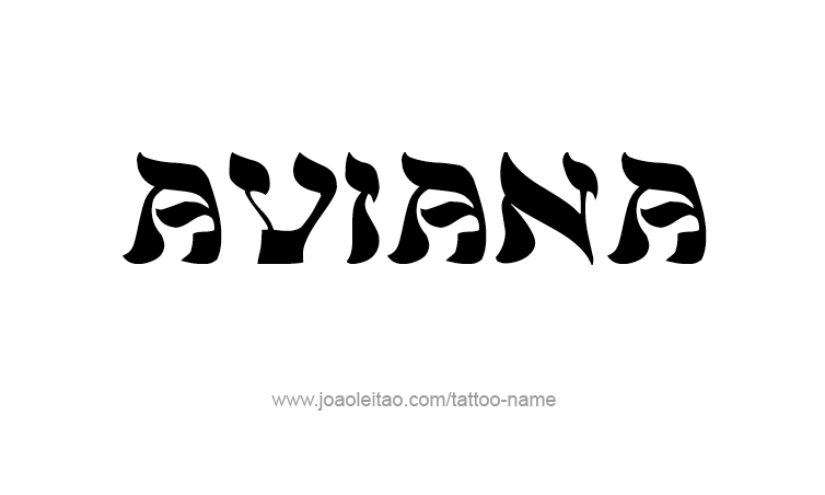 Tattoo Design Name Aviana 