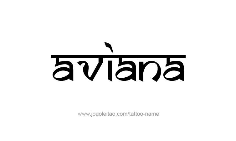 Tattoo Design Name Aviana 