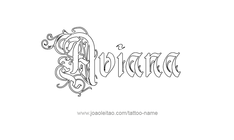 Tattoo Design Name Aviana 