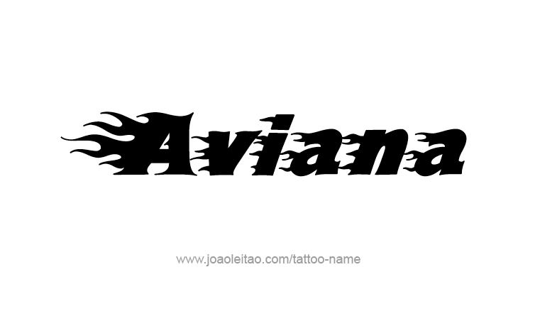 Tattoo Design Name Aviana 