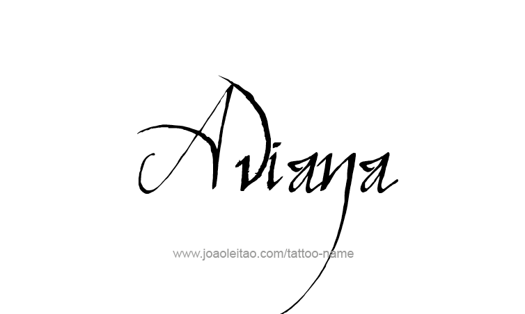 Tattoo Design Name Aviana 