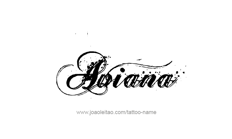 Tattoo Design Name Aviana 