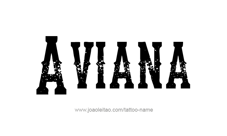 Tattoo Design Name Aviana 