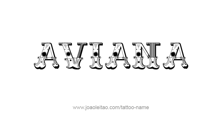 Tattoo Design Name Aviana 