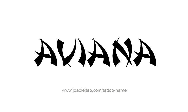 Tattoo Design Name Aviana 