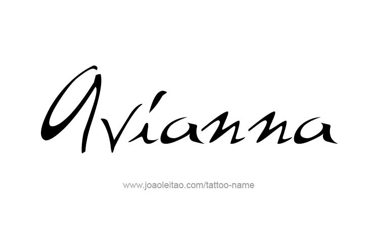 Tattoo Design Name Avianna 