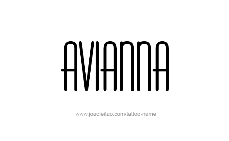 Tattoo Design Name Avianna 