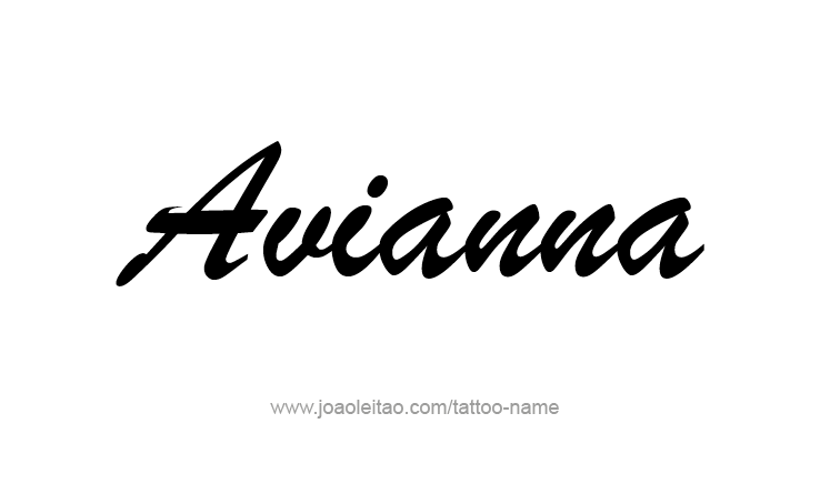 Tattoo Design Name Avianna 