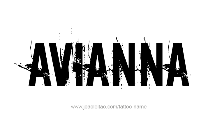 Tattoo Design Name Avianna 