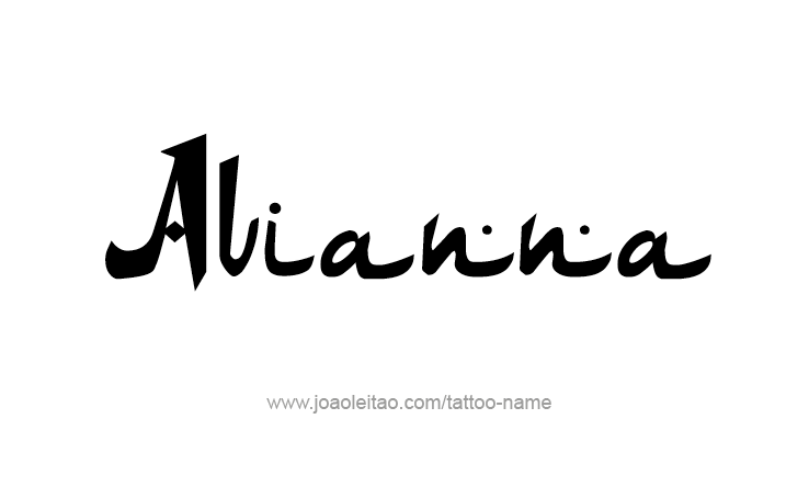 Tattoo Design Name Avianna 