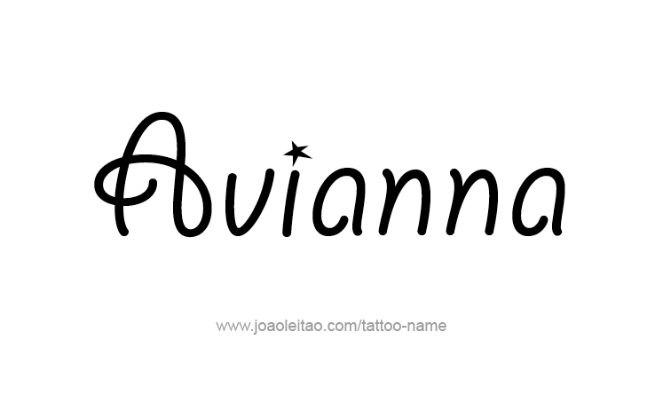 Tattoo Design Name Avianna 