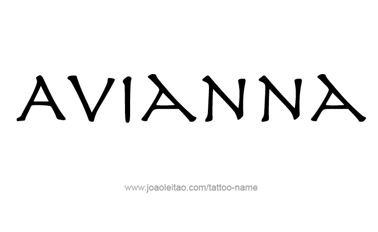 Tattoo Design Name Avianna 