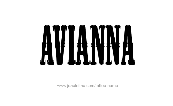 Tattoo Design Name Avianna 