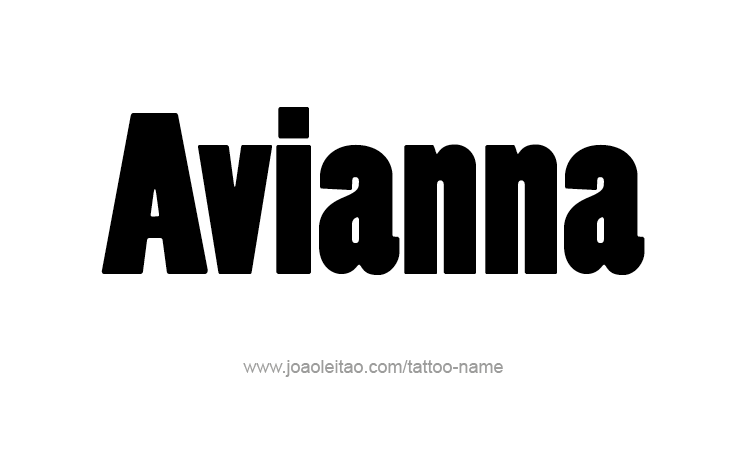 Tattoo Design Name Avianna 