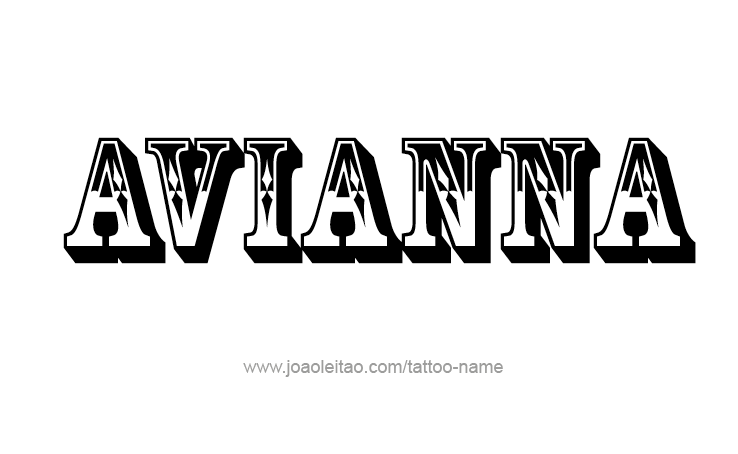 Tattoo Design Name Avianna 