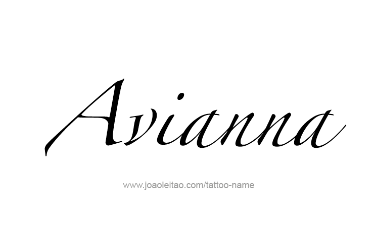 Tattoo Design Name Avianna 