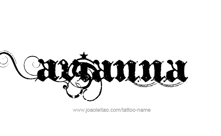 Tattoo Design Name Avianna 